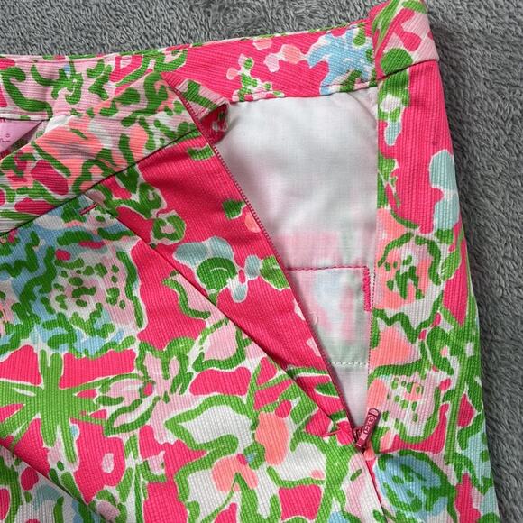 NEW Lilly Pulitzer 4 100% Cotton Pink Floral Women's Shorts - Picture 9 of 13